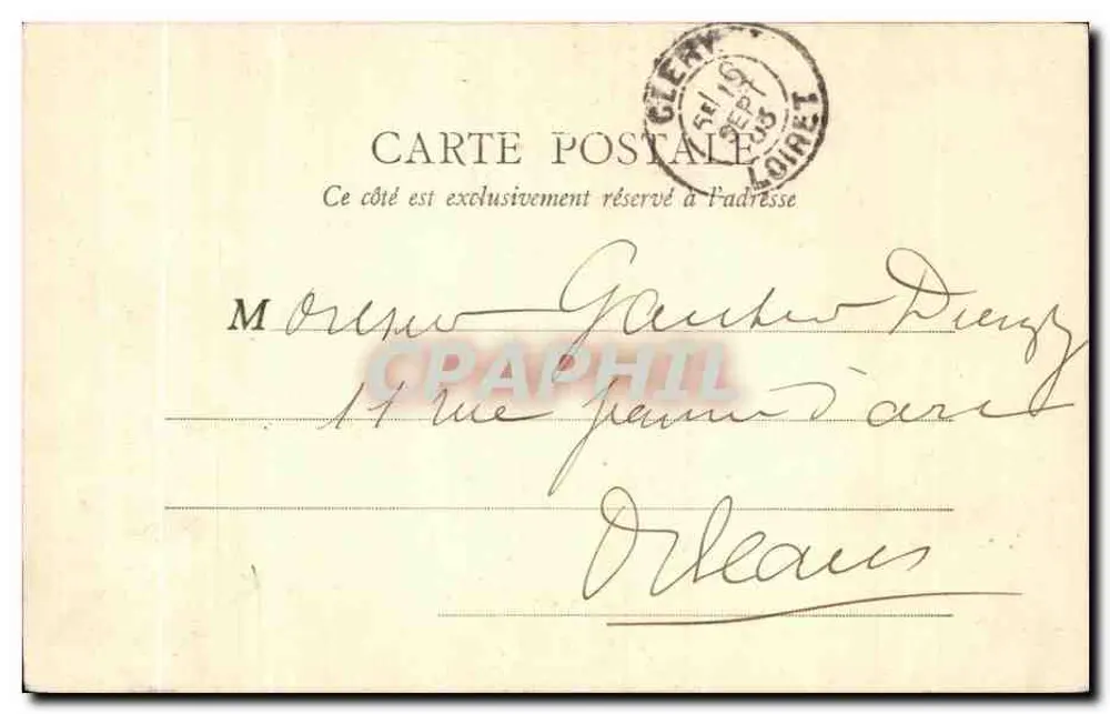 Cléry — Túmulo de Luís XI — B.E. Paris, n°1 - Verso