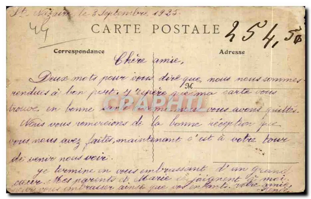 Saint-Nazaire — Der transatlantische Dampfer « La Navarre » — Sammlung Louis Landas Fils - Rückseite