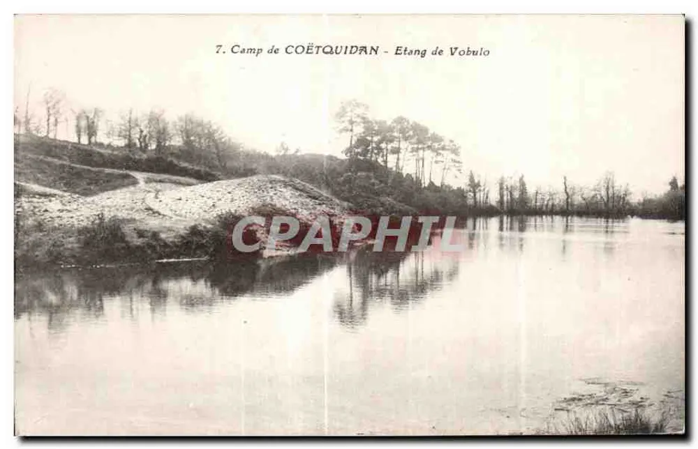 Camp de Coëtquidan - Etang de Vobulo — J. Barthaux, foto uitg. Coëtquidan, n°7 - Voorkant
