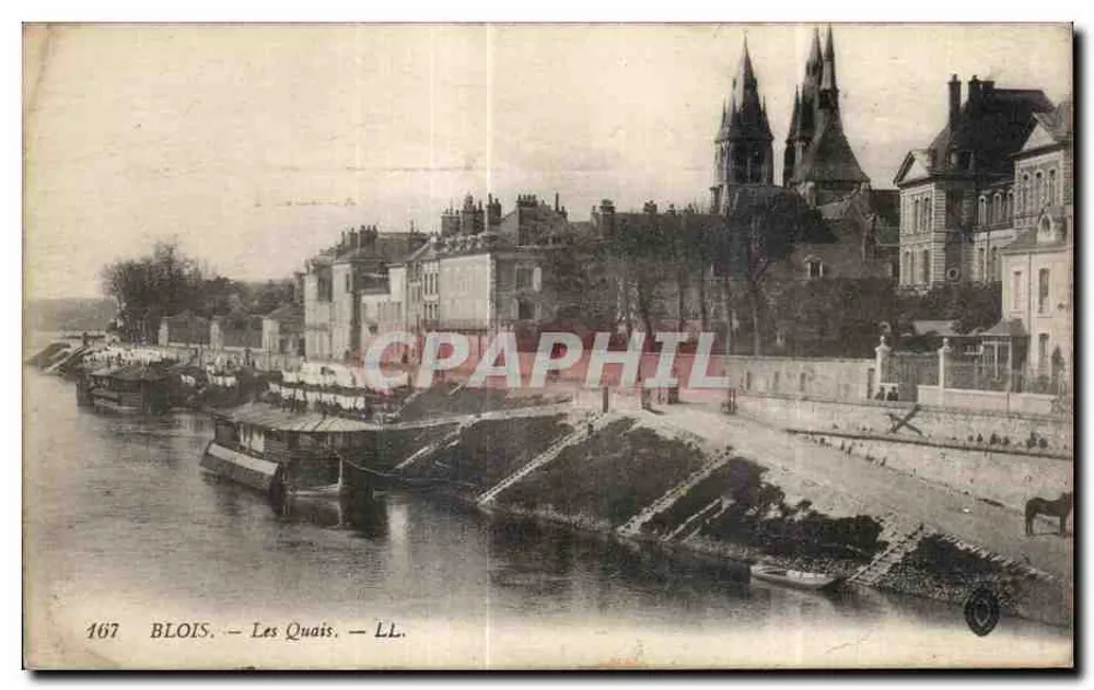 Blois — Les Quais — LL. — n° 167 - Frente