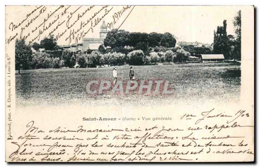 Saint-Amour (Jura) — Vue générale — R. Charquis, phot. - Frente