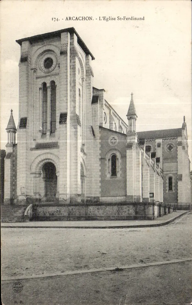 Arcachon - A Igreja de São Ferdinando — editor B. R. n° 174 - Frente