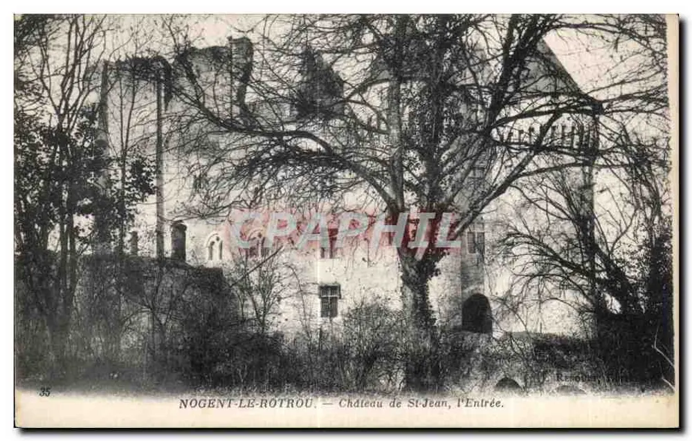 Nogent-le-Rotrou — Schloss Saint-Jean, der Eingang — Renouvin - Vorderseite
