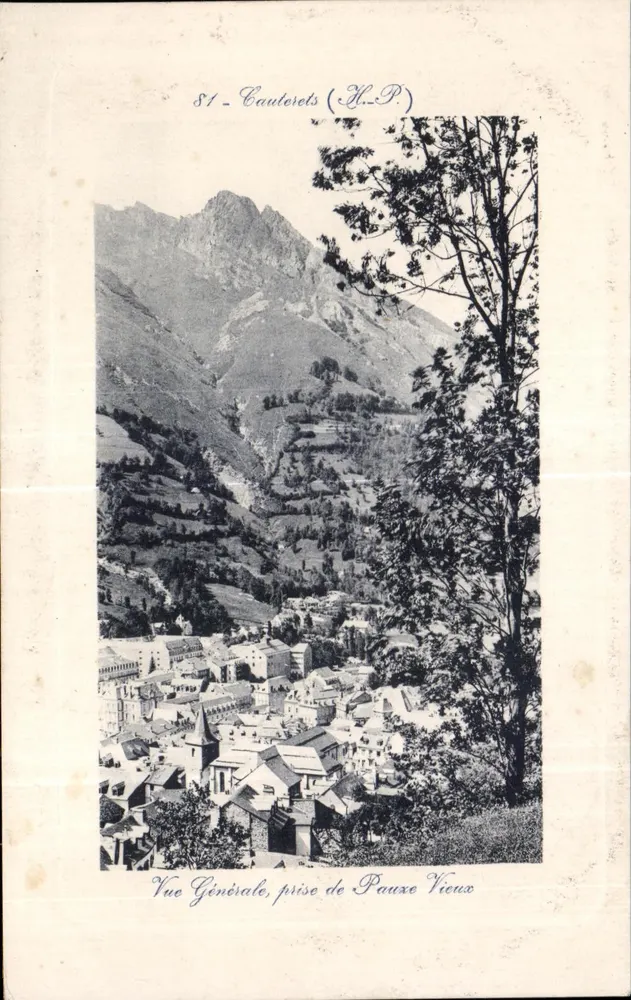 Cautorets (H.-P.) — Allgemeiner Blick von Paux Vieux — H.P. (Hauts-Pyrénées) - Vorderseite