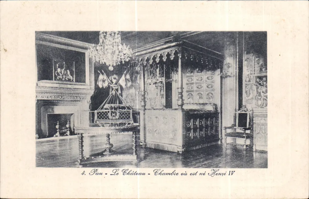 Pau - Schloss - Zimmer, in dem Heinrich IV geboren wurde - Vorderseite