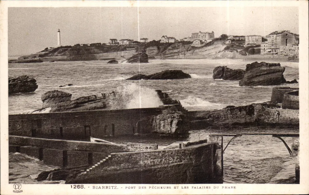 Biarritz - Hafen der Fischer und die Klippen des Leuchtturms — Édition Pyrénées Océan, Toulouse - Vorderseite