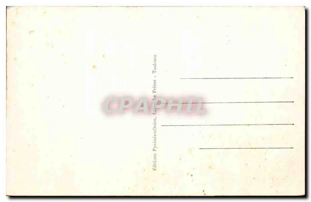 Biarritz - O Banho diante do Cassino Municipal — Editor: Labouche Frères, n° 1262 - Verso