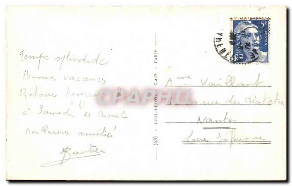 Biarritz — Das Casino und die Grande Plage — Verlag A.A. n°8 - Rückseite