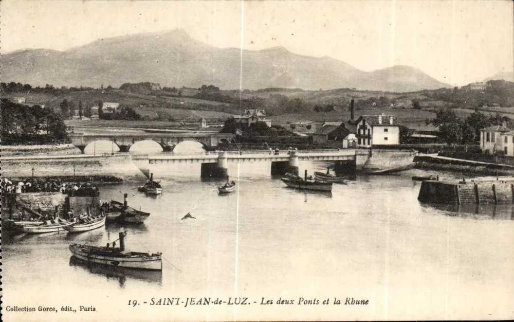 Saint-Jean-de-Luz — Die beiden Brücken und die Rhune — Collection Gorce, Verlag, Paris - Vorderseite