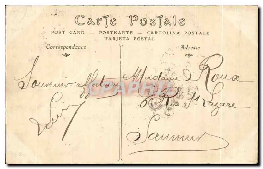 Biarritz — A Costa dos Bascos em tempo de tempestade — ND Phot. - Verso