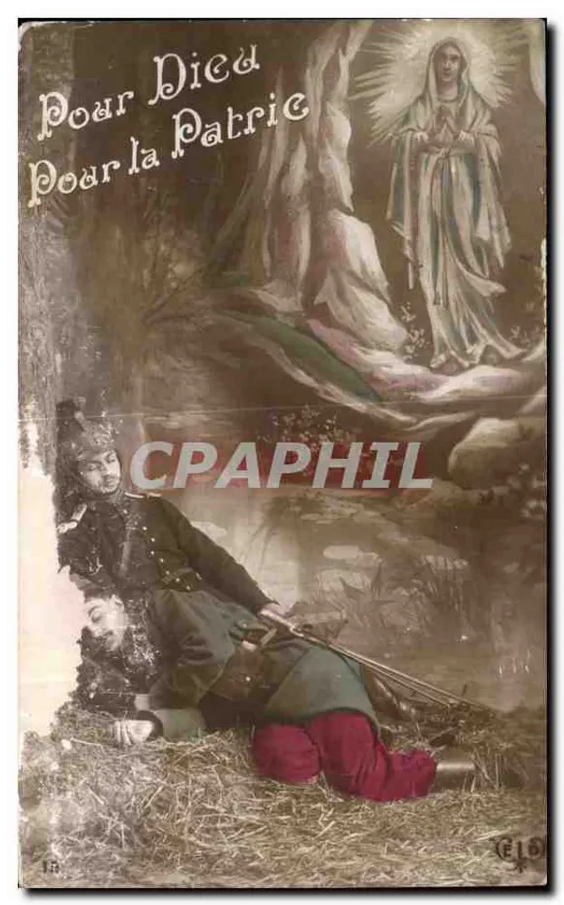 Verwundeter Soldat — Notre-Dame de Lourdes — Verleger CLO - Vorderseite