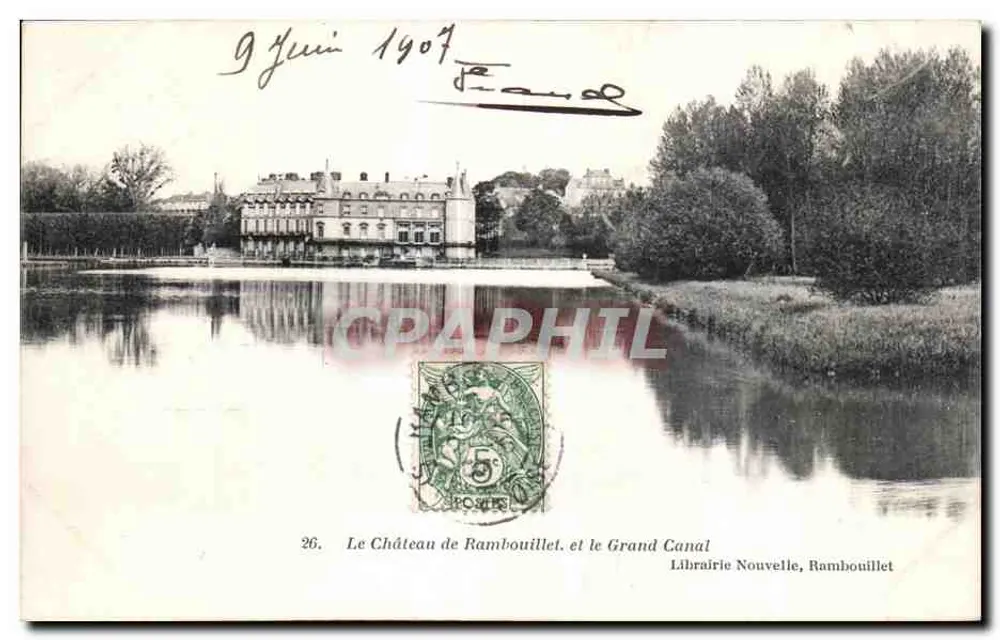 Das Schloss Rambouillet und der Große Kanal — Librairie Nouvelle, Rambouillet, Nr. 26 - Vorderseite