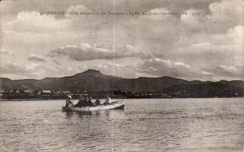 Hendaye (Côte Basque) — Die Bidassoa — Der Pic des Trois Couronnes — BR 5077 - Vorderseite