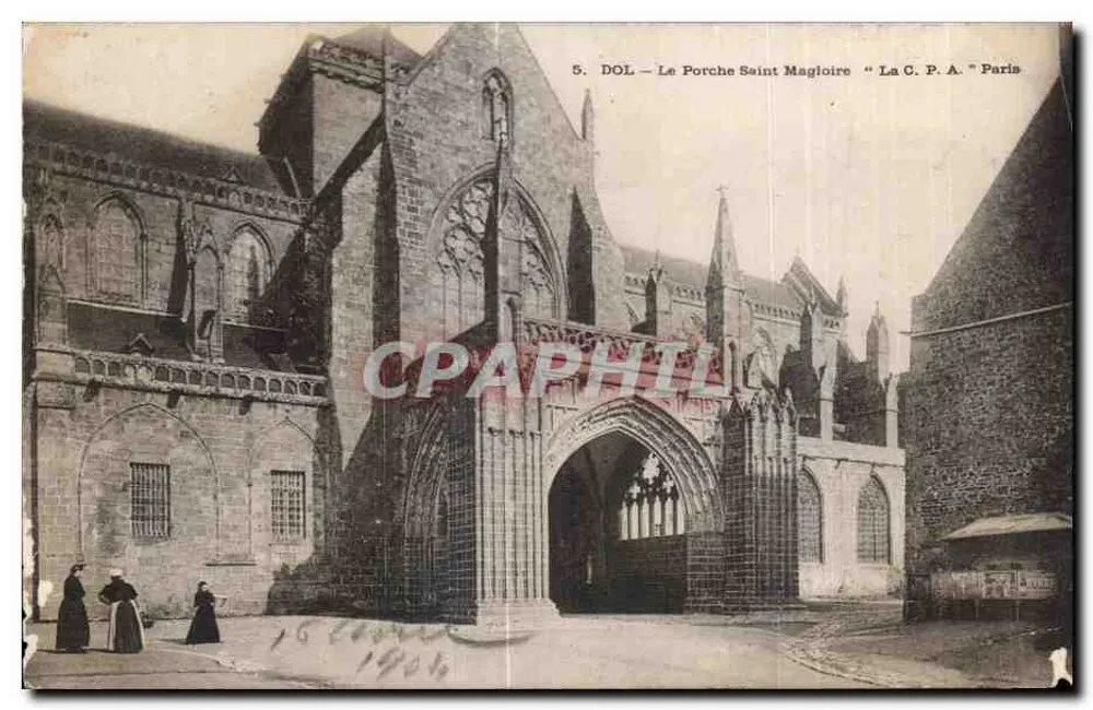 DOL — O Porche Santo Magloire — C.P.A. Paris - Frente