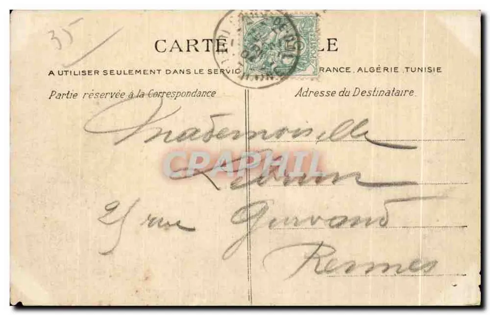 DOL — O Porche Santo Magloire — C.P.A. Paris - Verso