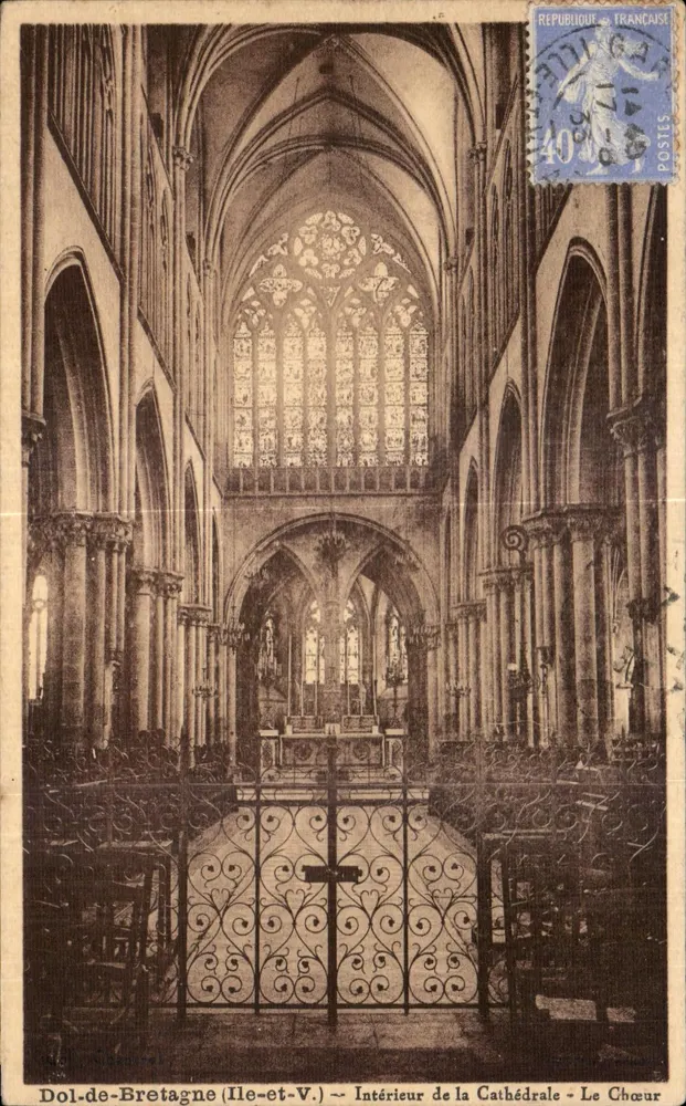 Dol-de-Bretagne (Ille-et-Vil) — Interno della Cattedrale — Il Coro - Recto