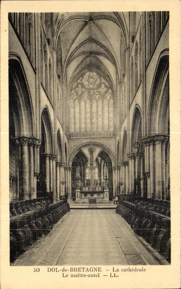 DOL-de-BRETAGNE — Die Kathedrale — Der Hauptaltar — LL. — n°50 - Vorderseite