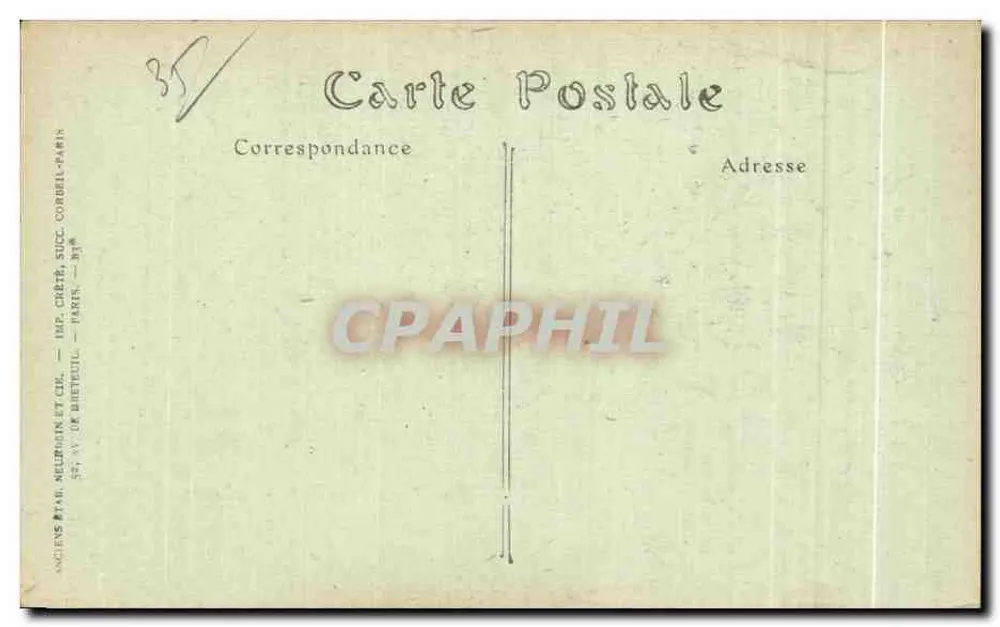 Kathedraal van Dol (Ille-et-Vilaine) — La Nef (12e eeuw) — ND Fot. - Achterkant