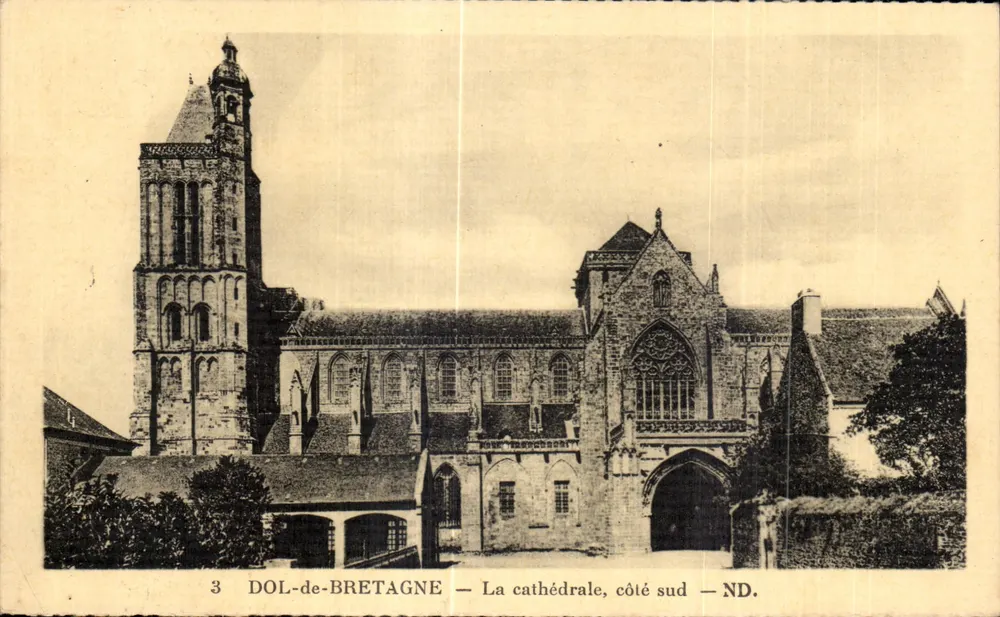 Dol-de-Bretagne — Die Kathedrale, südliche Seite — ND. - Vorderseite