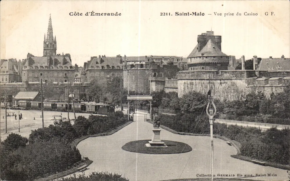 Côte d'Émeraude — Aufnahme vom Casino — Sammlung GERMAIN fils aine, Saint-Malo - Vorderseite