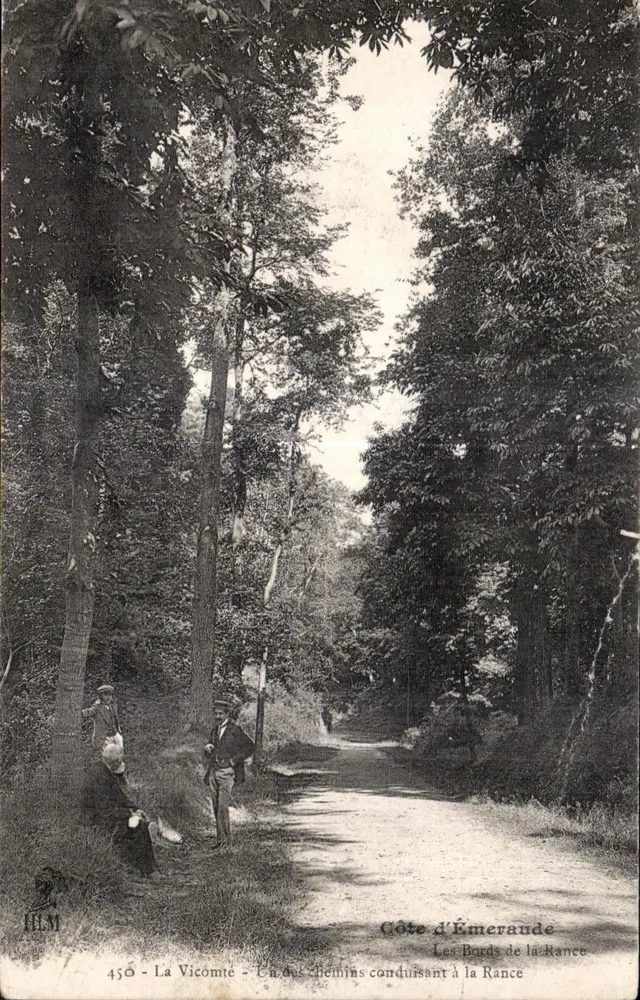 La Vicomté - Ein Weg, der zum Rance führt — Côte d'Émeraude, Les Bords de la Rance — Verlag ILM, n° 456 - Vorderseite