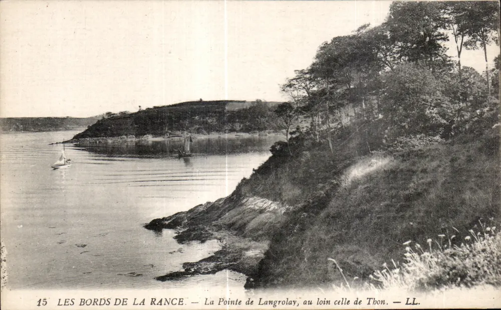 Die Ufer der Rance — Der Punkt von Langrolay, im Hintergrund der Punkt von Thon — LL. - Vorderseite