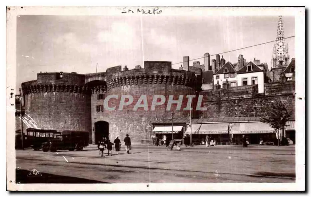 Saint-Malo — Die Große Pforte und die Kathedrale — Verlag AP - Vorderseite