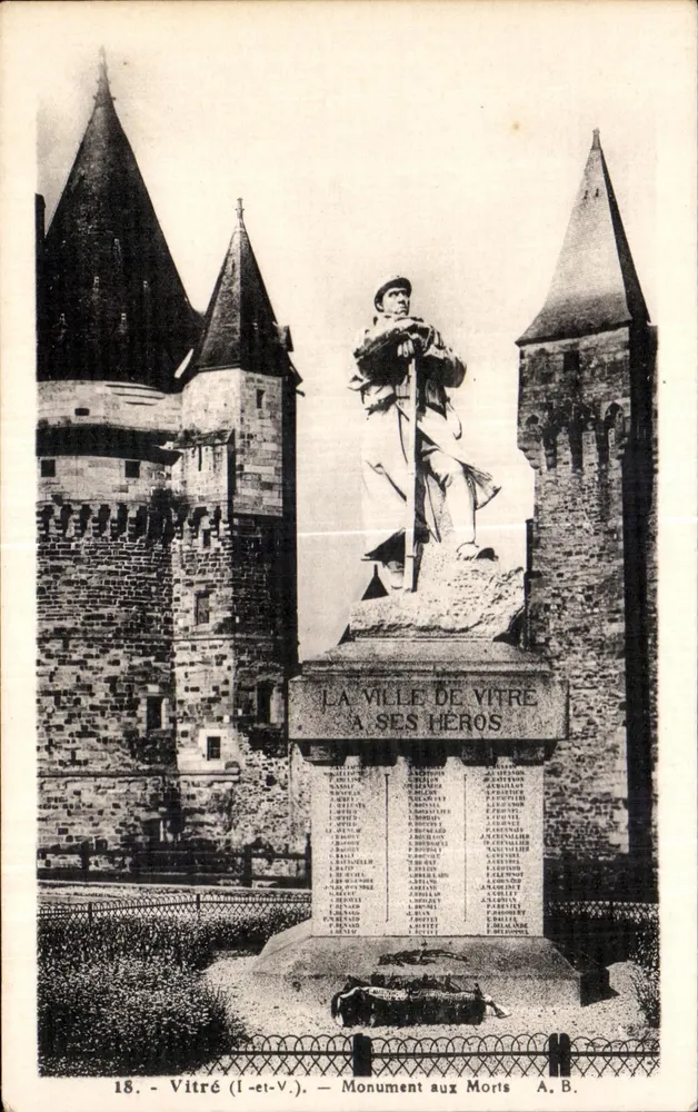 Vitré (Ille-et-Vilaine) — Denkmal für die Toten — A.B. - Vorderseite