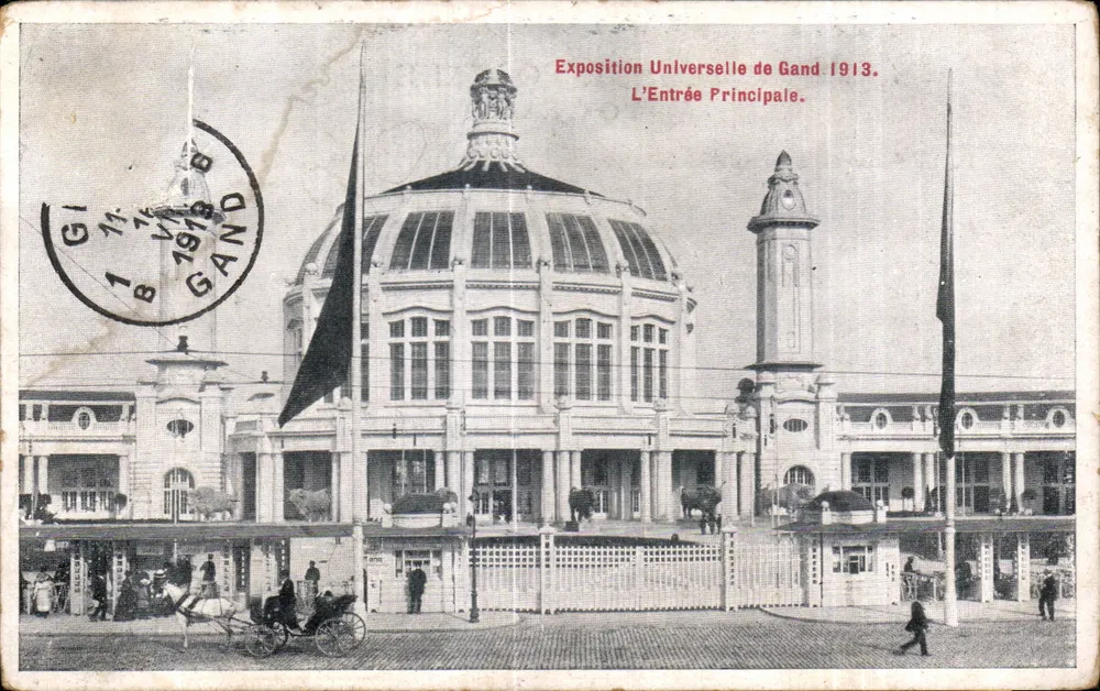 Weltausstellung von Gent 1913 — Haupteingang — Gent - Vorderseite