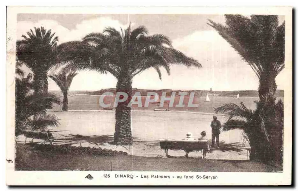 Dinard - Les Palmiers - au fond St-Servan - Vorderseite