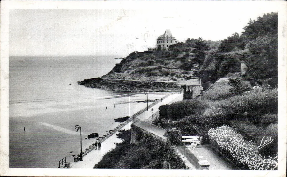 Dinard - Ponta do Moulinet — Costa de Émeraude — editor Laurent-Nel, n°1394 - Frente