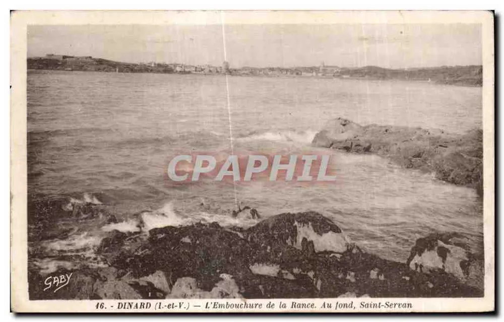 Dinard (1-et-V.) — Die Mündung der Rance. Im Hintergrund, Saint-Servan — Saby - Vorderseite