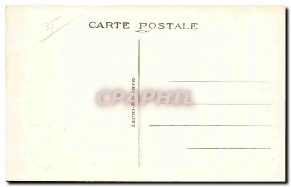 Ansichtskarte — Verlag Laurent-Né aus Rennes — Seriennummer 31 - Rückseite