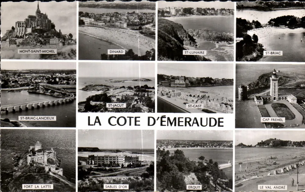 A Costa da Esmeralda — Mont-Saint-Michel, Dinard, St-Lunaire, St-Briac, St-Jacut, St-Cast, Cap Fréhel, St-Briac-Lancieux, Fort La Latte, Sables d'Or, Erquy, Le Val André — Edições Gaby - Frente