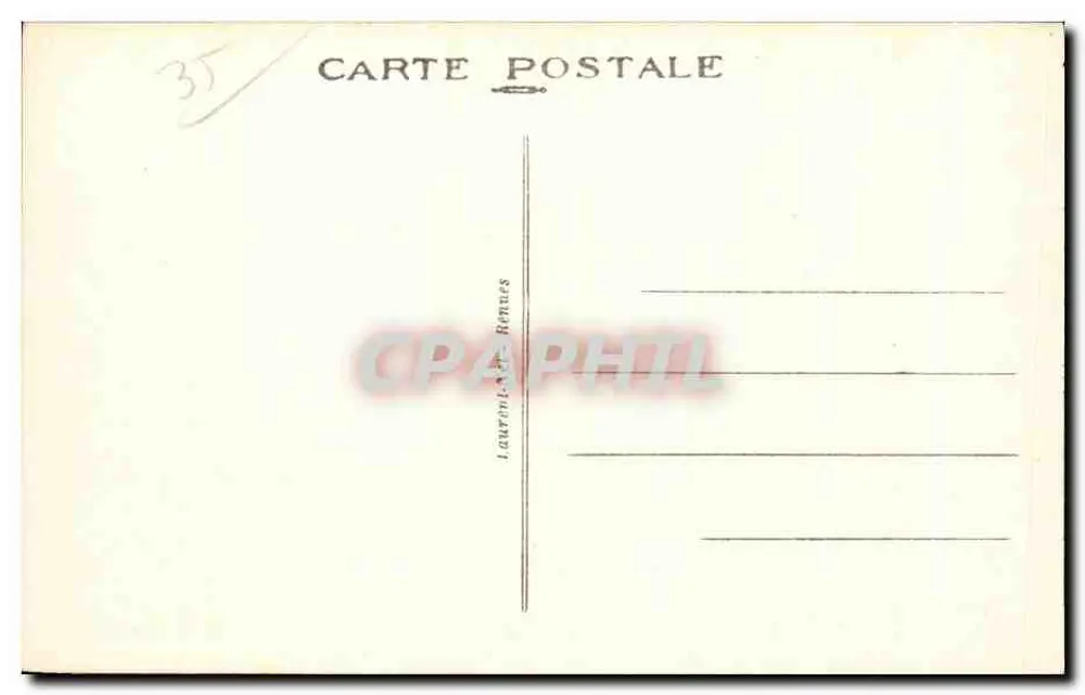 Dinard — Côte d'Émeraude — Die Palmen der Promenade Clair de Lune — Verleger Lorc - Rückseite