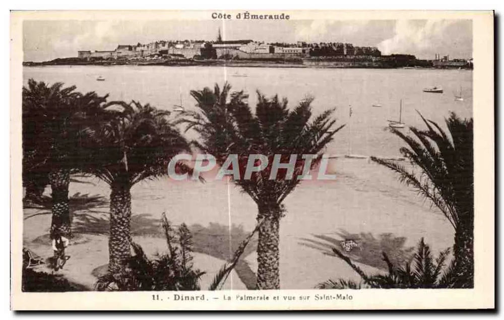 Dinard — La Palmeraie und Blick auf Saint-Malo — Côte d'Émeraude - Vorderseite