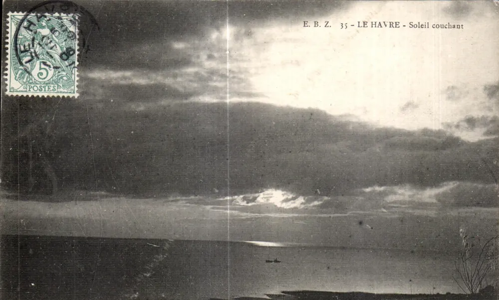 Le Havre — Pôr do sol — E.B.Z. 35 - Frente