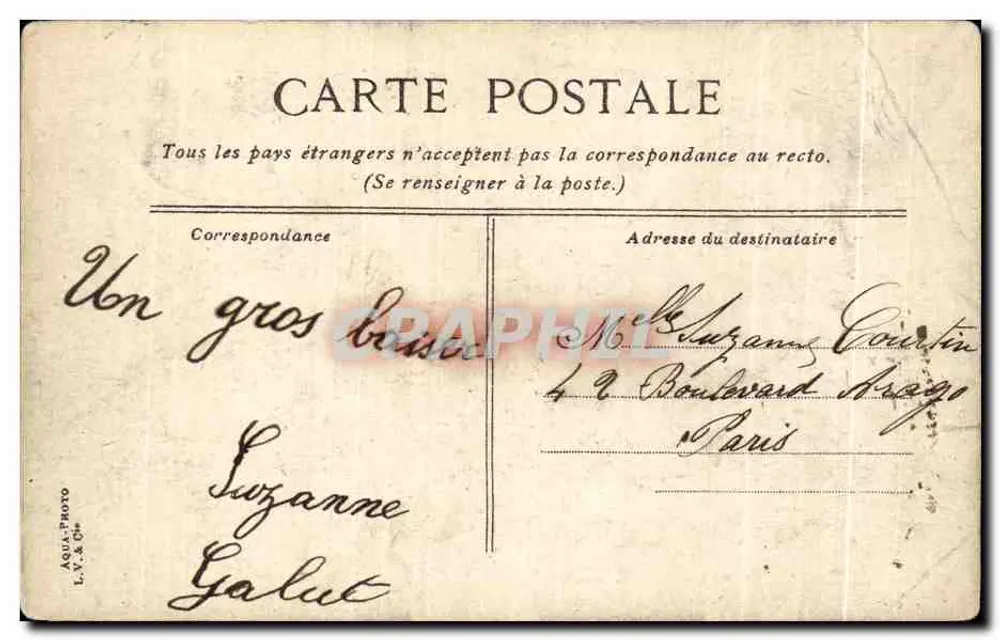 Beauvais. Le square et la gare — éditeur L.V.A.C. n° 330 - Verso