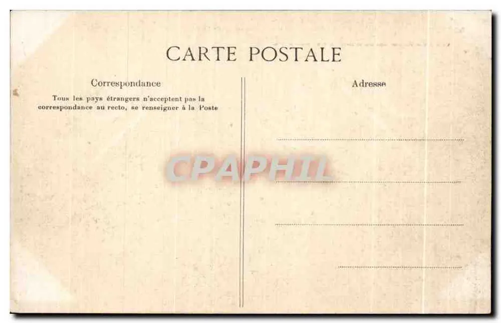 Rouen — Palast der Gerechtigkeit (Seite der Rue aux Juifs) — Antike Ansichtskarte - Rückseite