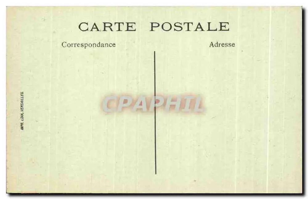 Versalles — Parque del Petit Trianon — El Pavillon Francés — editor MPR, n° 253 - Reverso
