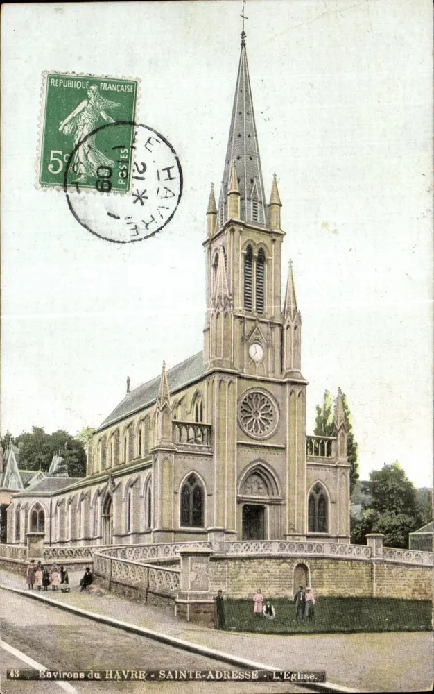 Sainte-Adresse — Die Kirche — Verlag unbekannt, Nr. 43 - Vorderseite