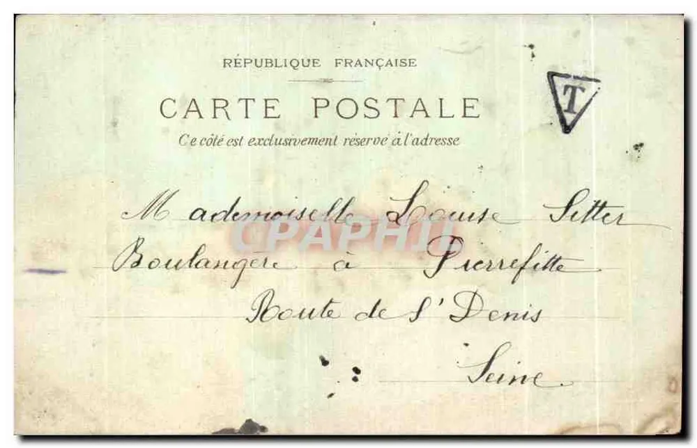 Paris, I. - Statue de Guy de Maupassant au Parc Monceau — éditeur Paris, n° de série non lisible - Verso