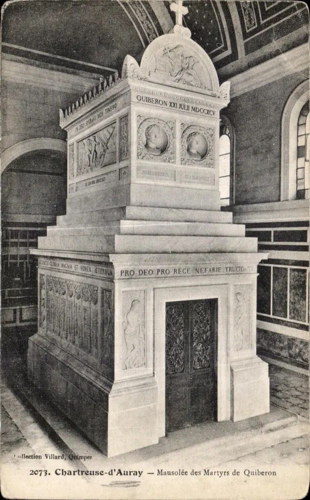 Mausoleo dei Martiri di Quiberon — Chartreuse-d'Auray — Collezione Villard, Quimper - Recto