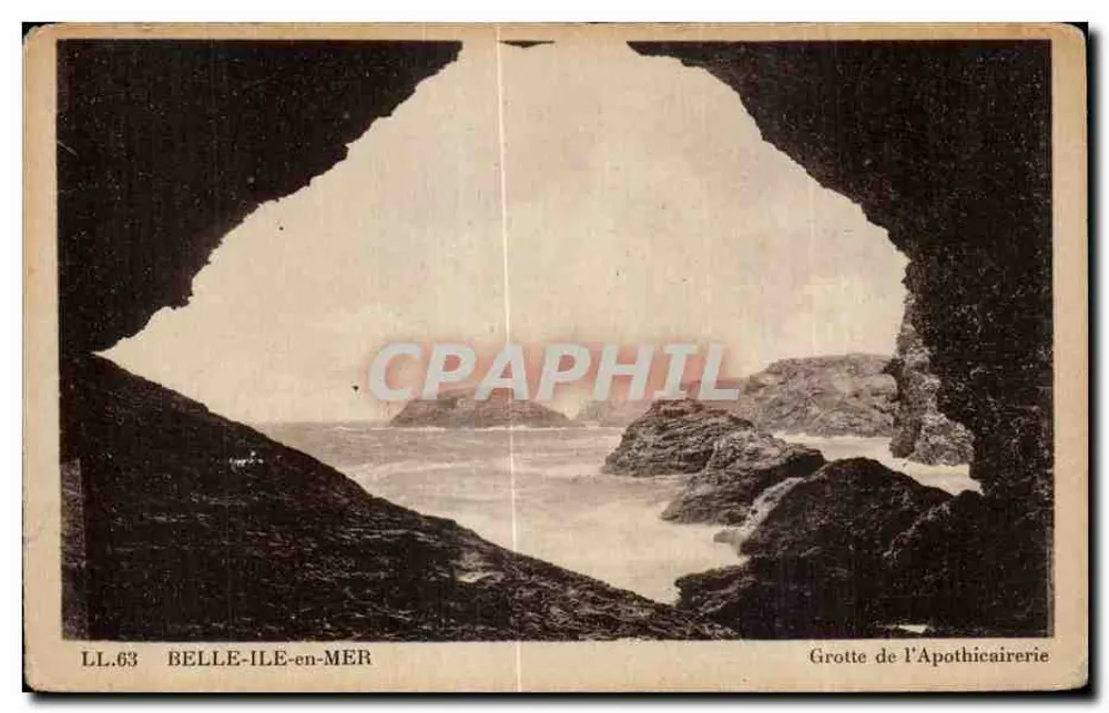 Belle-Île-en-Mer — Grotte de l’Apothicaire — LL.63 - Vorderseite
