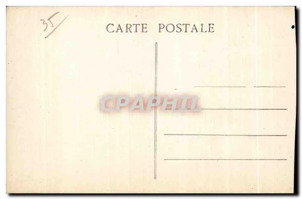 Costa de Esmeralda — Aspecto dos muros e do castelo de Dunesse — G. M., St-Malo (Bretanha) - Verso