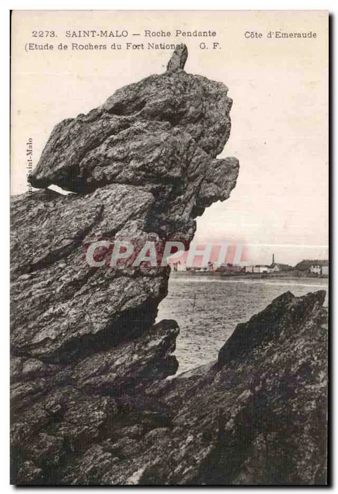 Saint-Malo — Roche Pendante — Costa da Esmeralda — G. F. — n° 2273 - Frente