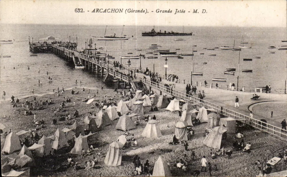 Arcachon (Gironde) — Grande Jetée — M. D. - Frente