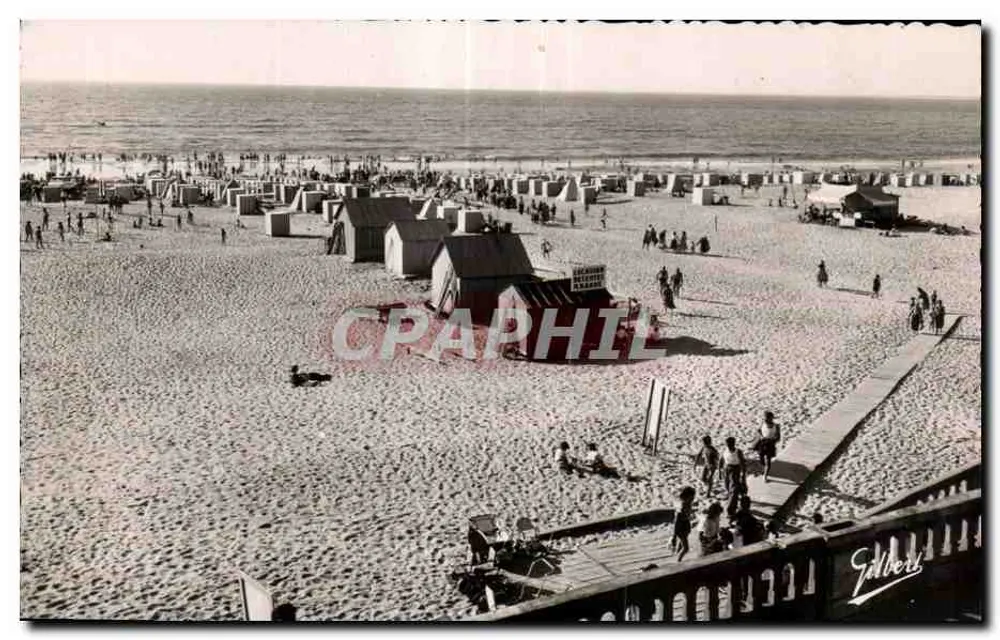 Soulac-sur-Mer — Côte d'Argent — Die Strandpromenade zur Badezeit — Photo Gilbert - Vorderseite