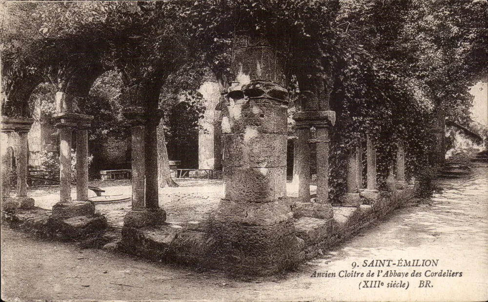 Saint-Émilion — Ehemaliger Cloister der Abtei der Cordeliers (13. Jahrhundert) — Bloc Frères, Verleger Bordeaux - Vorderseite