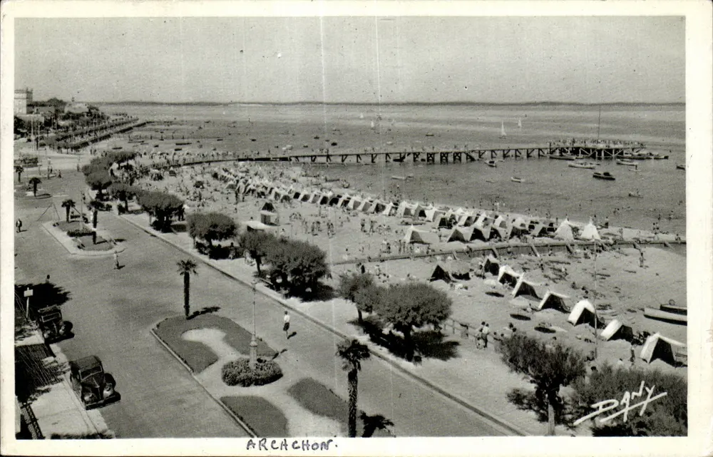 Arcachon — A Praia e a Ponta — Edição Raphaël, n°106 - Frente